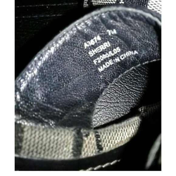 **SOLD*COACH WEDGE SANDAL*SHERRI* SIG JACQUARD* - Picture 7 of 8